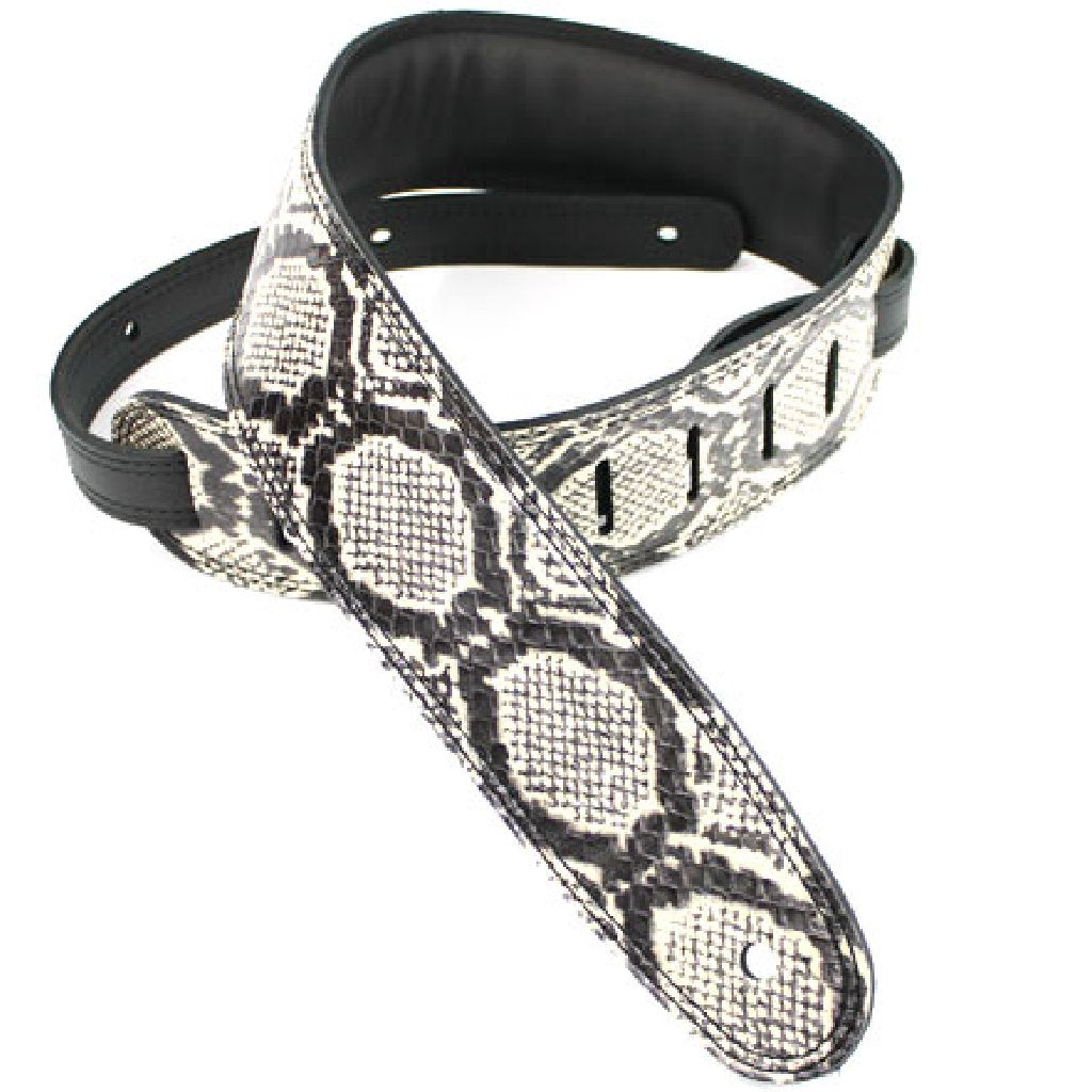 DSL Snakeskin Strap in White & Black