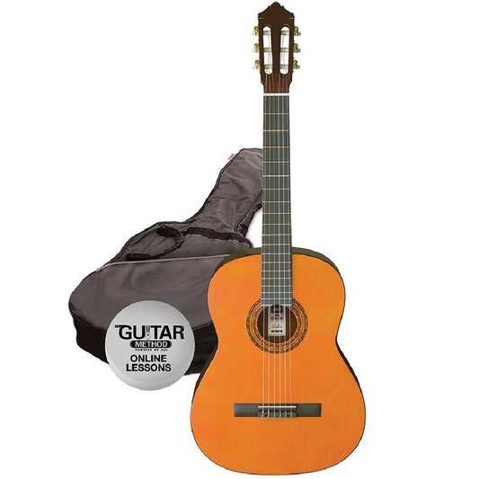 Ashton SPCG12 Starter Classical Guitar Pack in Amber