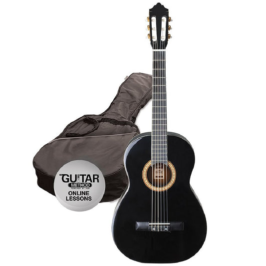 Ashton SPCG34 Starter Classical Guitar Pack in Black