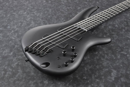 Ibanez Iron Label SRMS625EX 5 String Bass in Black Flat