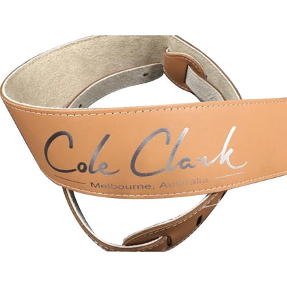 Cole Clark Leather Guitar Strap in Tan