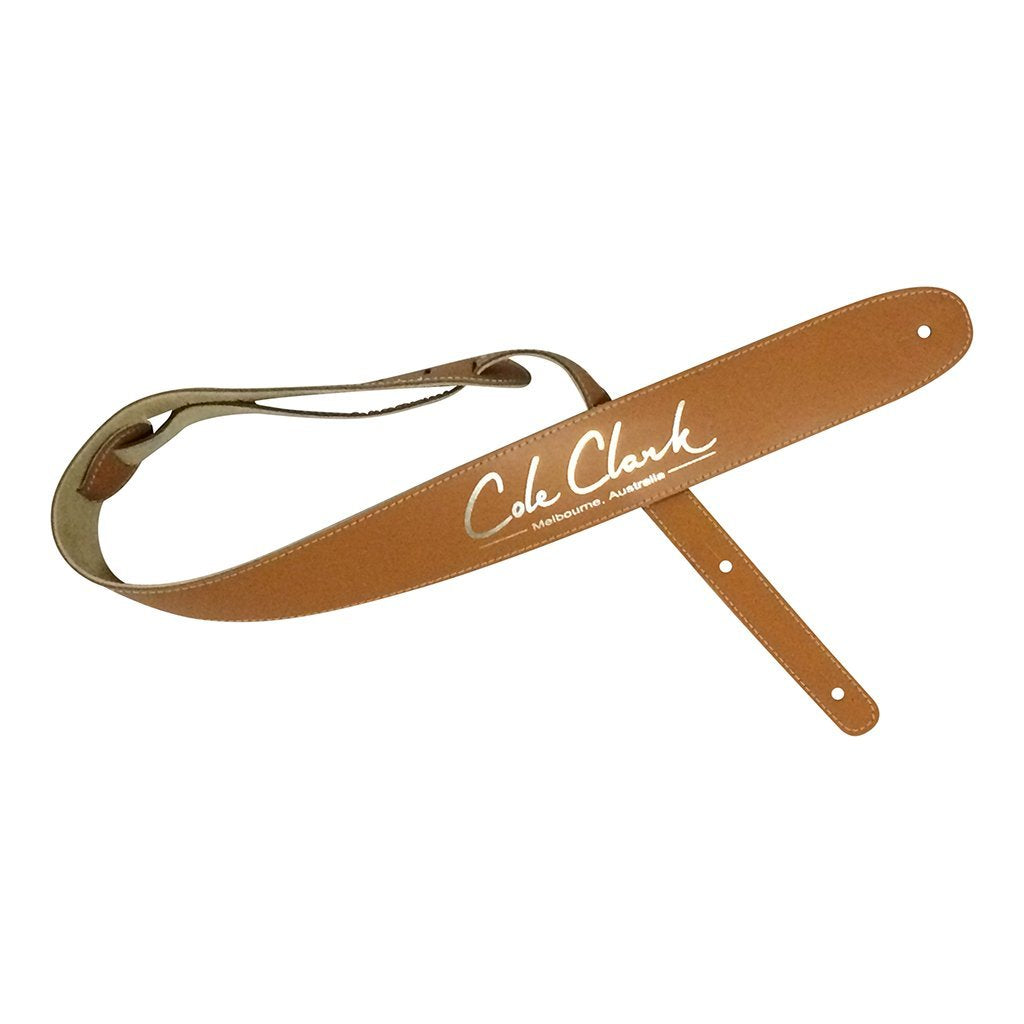 Cole Clark Leather Guitar Strap in Tan