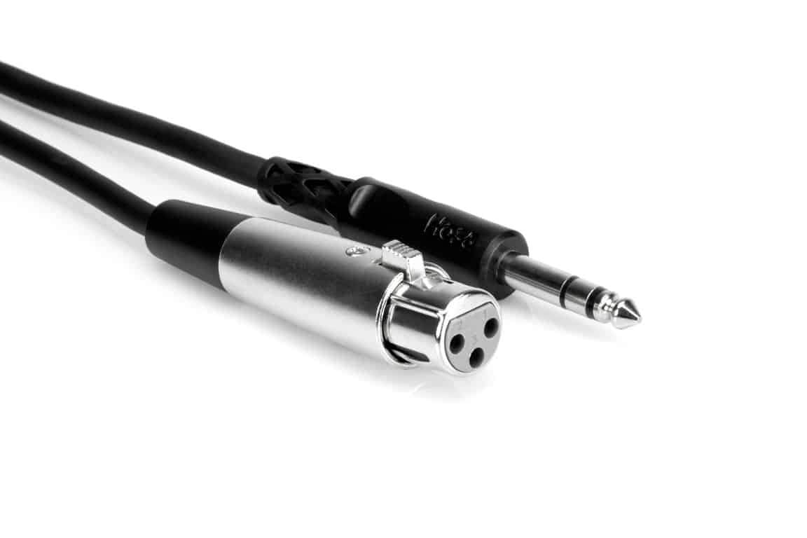 HOSA STX110F Balanced Interconnect Cable XLR3F to 1/4" TRS 10 Ft
