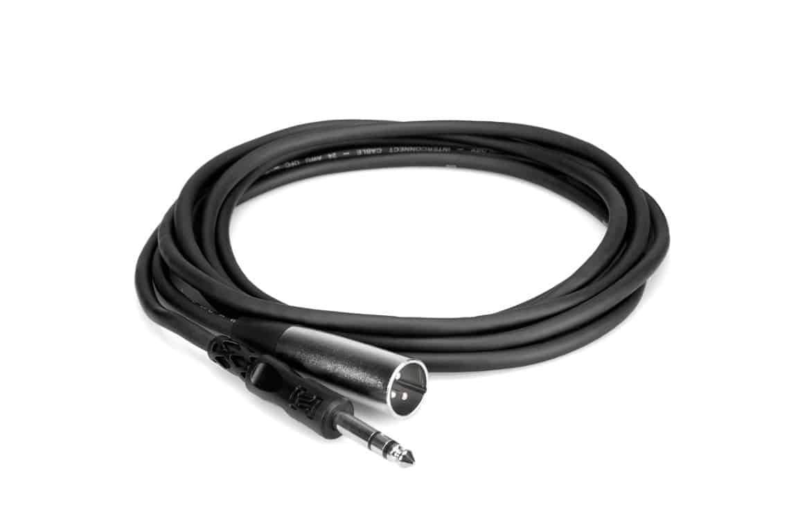 HOSA STX120M Balanced Interconnect Cable 1/4" TRS to XLR3M 20Ft