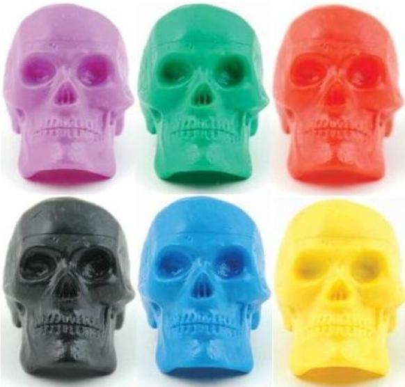 Beadbrain Assorted Colours Skull Rhythm Single Piece