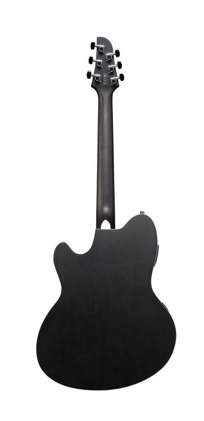 Ibanez TCM50 Talman Acoustic Electric Guitar in Galaxy Black Open Pore