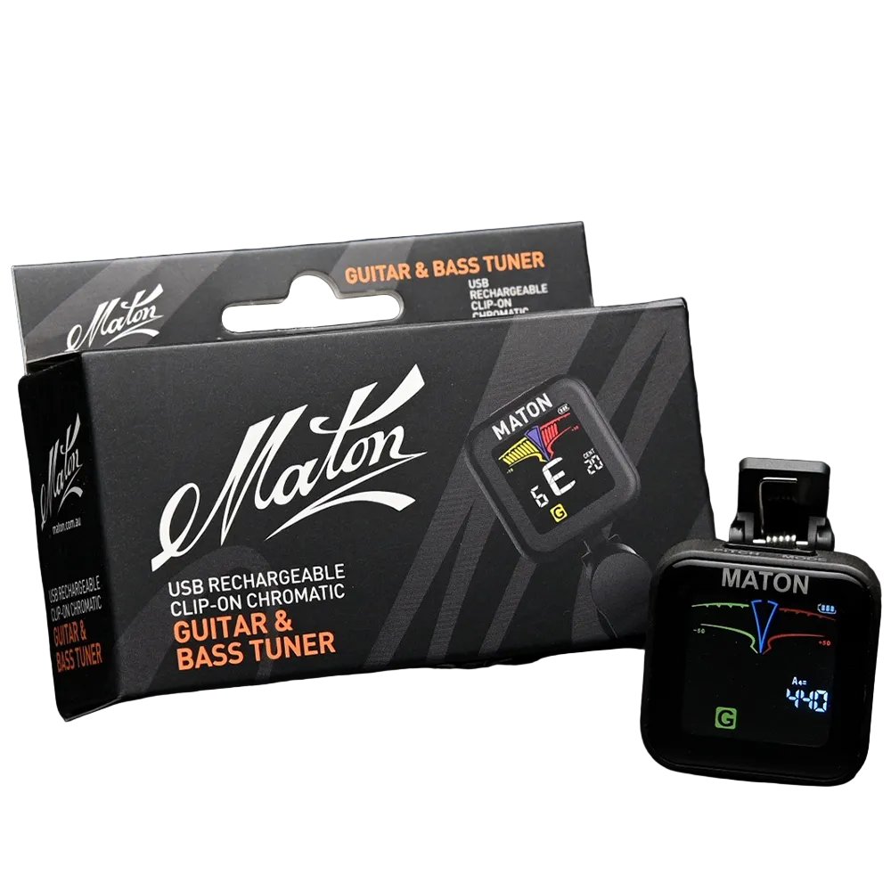 Maton USB Rechargeable Clip-On Guitar & Bass Tuner