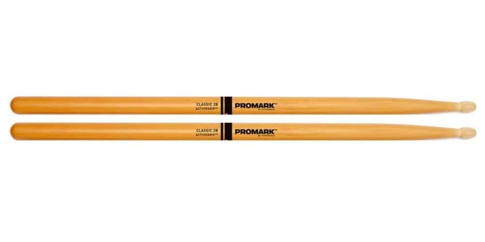 Promark ActiveGrip Clear 2B Wood Tip Drumsticks