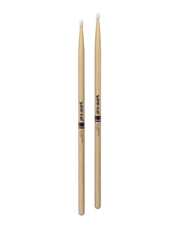 Promark Forward 7A Lacquered Hickory Nylon Tip Drumsticks