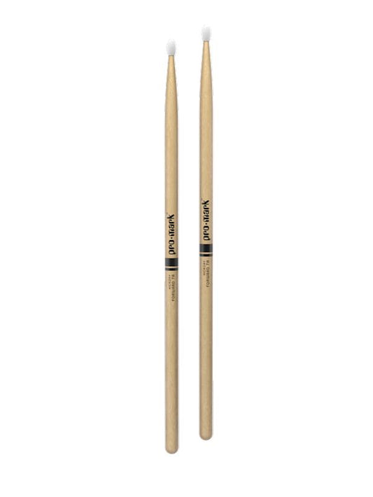 Promark Forward 7A Lacquered Hickory Nylon Tip Drumsticks