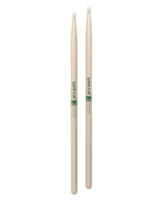 Promark Forward 5A Raw Hickory Nylon Tip Natural Drumsticks