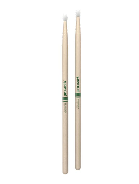 Promark Forward 5B Raw Hickory Nylon Tip Natural Drumsticks