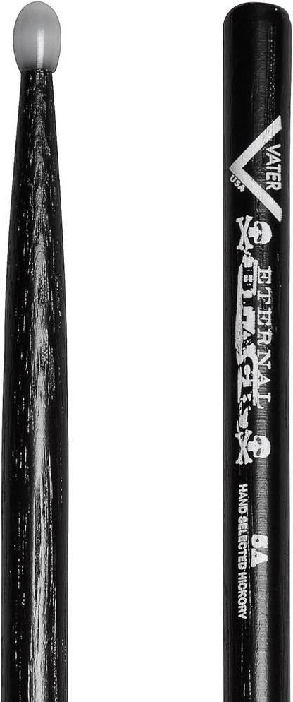 Vater VHEB5AN Eternal Black 5A Nylon Tip Drum Sticks (Pair)