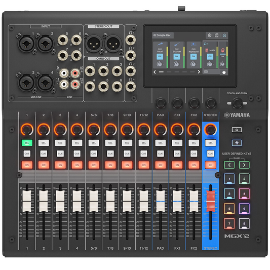 Yamaha MGX1218-Channel Digital Mixing Console in Black