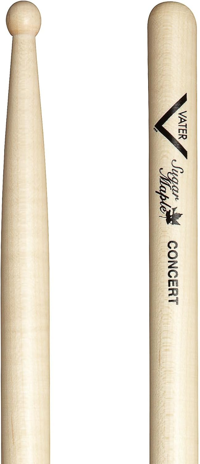 Vater VSMCW Sugar Maple SD1 Concert General Wood Tip Drum Sticks (Pair)
