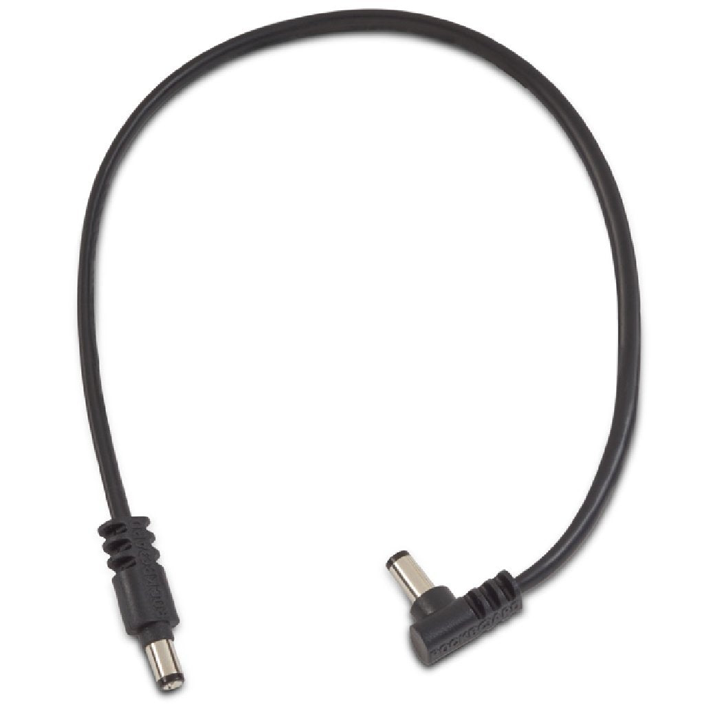 RockBoard 30cm Angled to Straight Power Supply Cable in Black