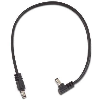 RockBoard 30cm Angled to Straight Power Supply Cable in Black