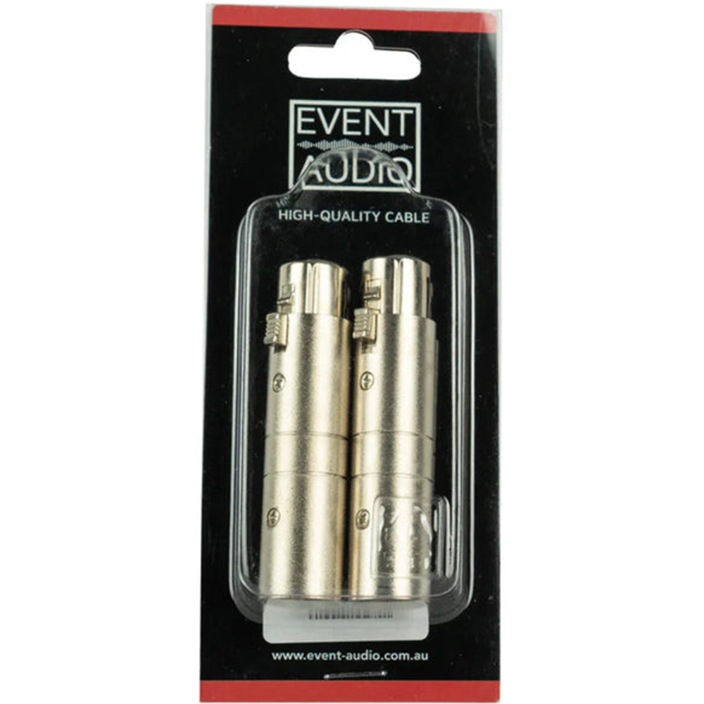Event Lighting XLR5MXLR3F XLR 5 Pin Male to XLR 3 Pin Female Adaptors (pair)