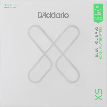 D'Addario Light Top Medium Bottom, Long Scale Coated Bass Strings 45-105 Gauge