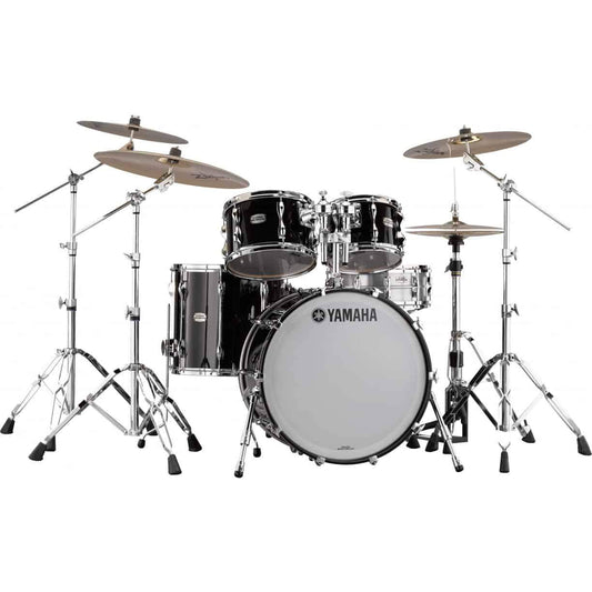 Yamaha Recording Custom 5-Piece Drum Kit in Solid Black (RC22SOB)