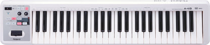 Roland A49 MIDI Keyboard Controller in Pearl White