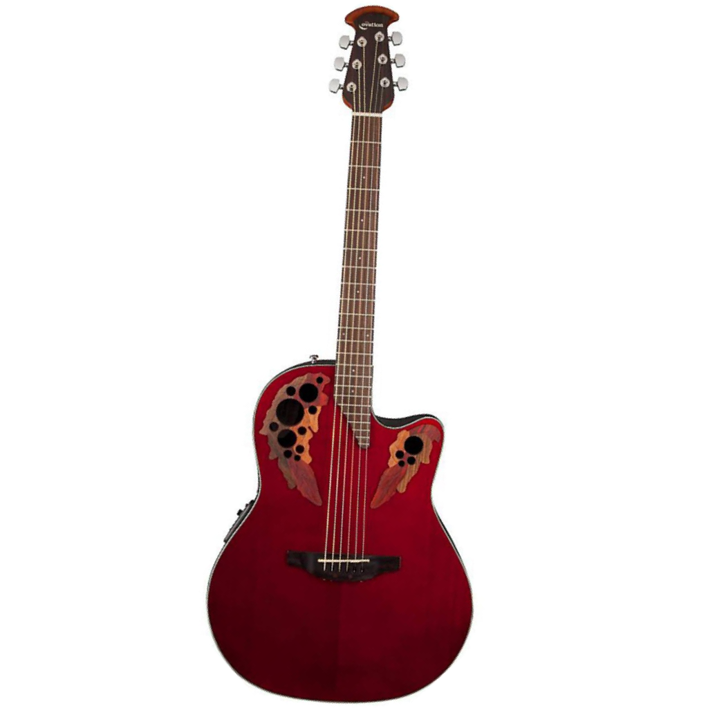 Ovation Celebrity Elite Mid Cutaway in Ruby Red