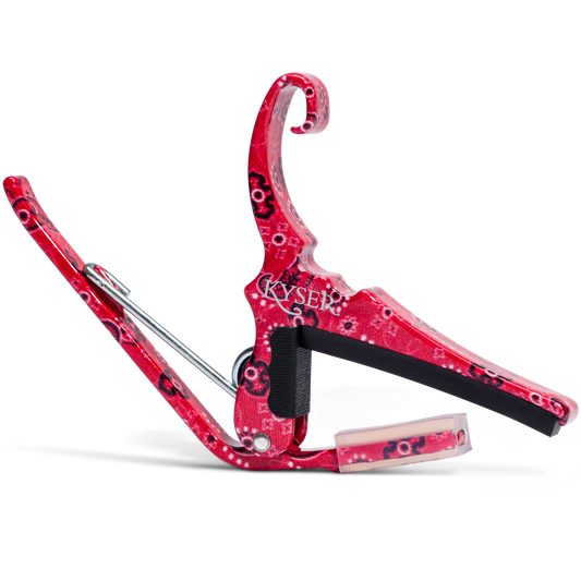 Kyser Quick Change Acoustic Guitar Capo in Red Bandana