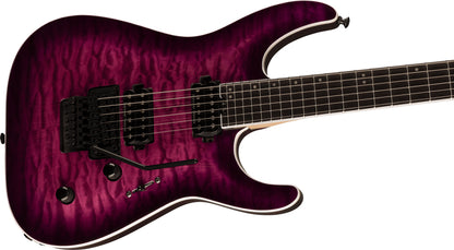 Jackson Pro Plus Series Dinky DKAQ, Ebony Fingerboard in Transparent Purple Burst