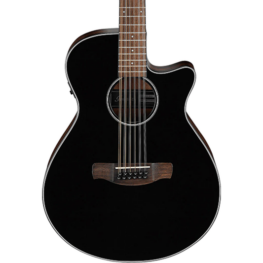 Ibanez AEG5012 12 String Acoustic Electric Guitar in Black High Gloss