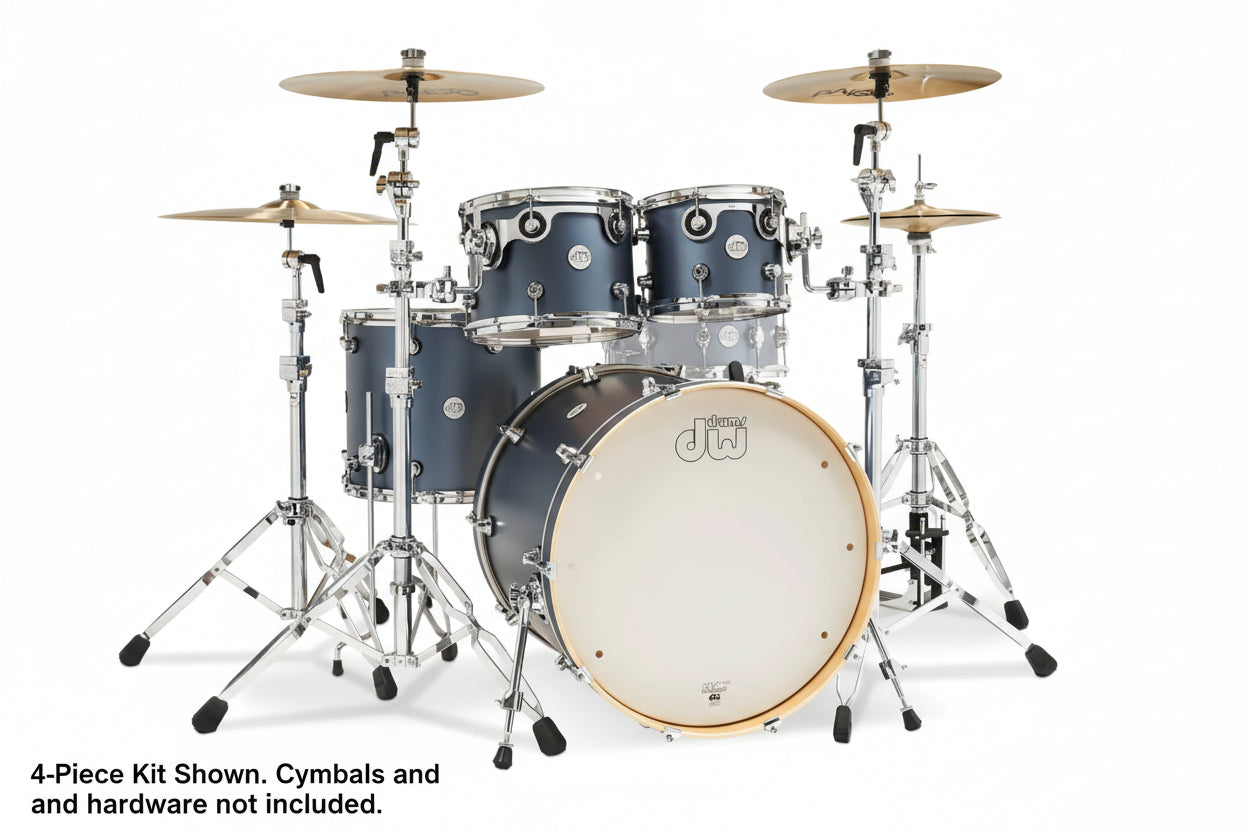 DW Design 5-Piece Shell Pack (10T, 12T, 14F, 16F, 22K) in Blue Slate