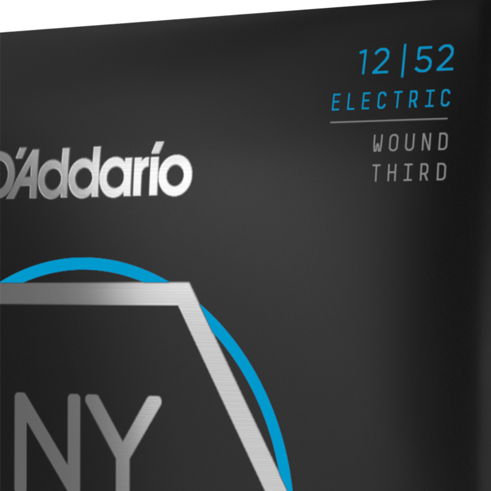 D'Addario NYXL1252W Light Wound 3rd Electric Guitar Strings 12-52 Gauge