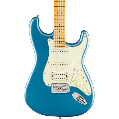 Fender American Professional Classic Stratocaster HSS Electric Guitar, Maple Fingerboard in Faded Lake Placid Blue