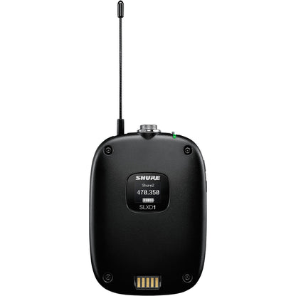 Shure SLXD14/SM35 Wireless System with SLXD1 Bodypack Transmitter and SM35 Headset Microphone Freq H57 = 520-564MHz