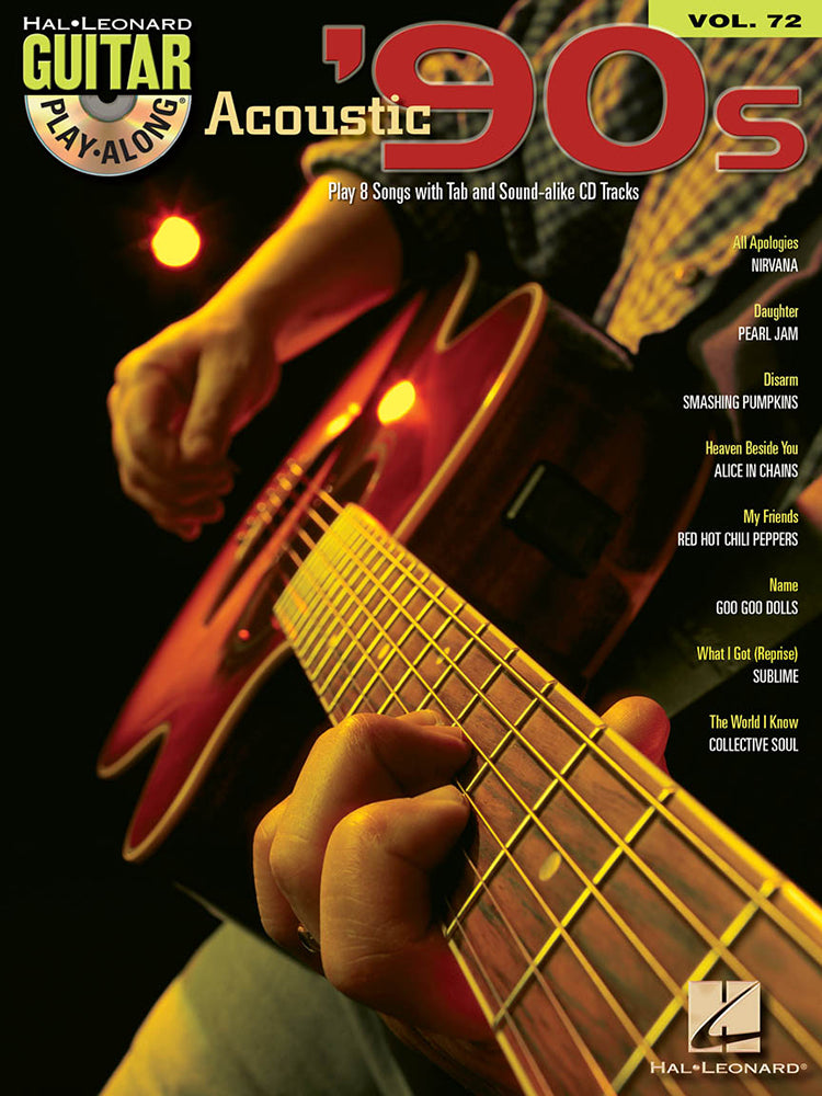 Acoustic '90s Guitar Playalong Volume 72 BK/CD