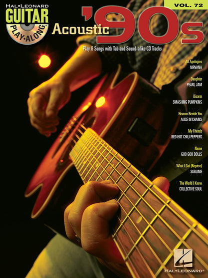 Acoustic '90s Guitar Playalong Volume 72 BK/CD