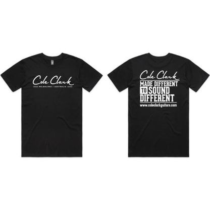 COLE CLARK SIGNATURE TEE LARGE Size in BLACK