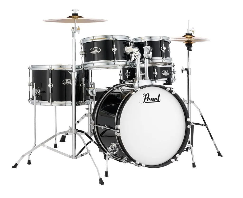 Pearl Roadshow Junior 5 Piece Drum Kit in Jet Black
