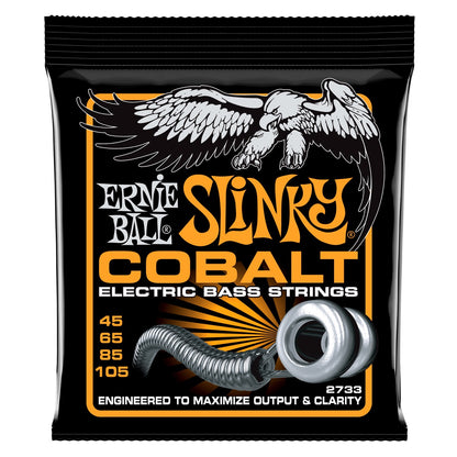 Ernie Ball 2733 Hybrid Slinky Cobalt Electric Bass Guitar Strings,  45-105 Gauge