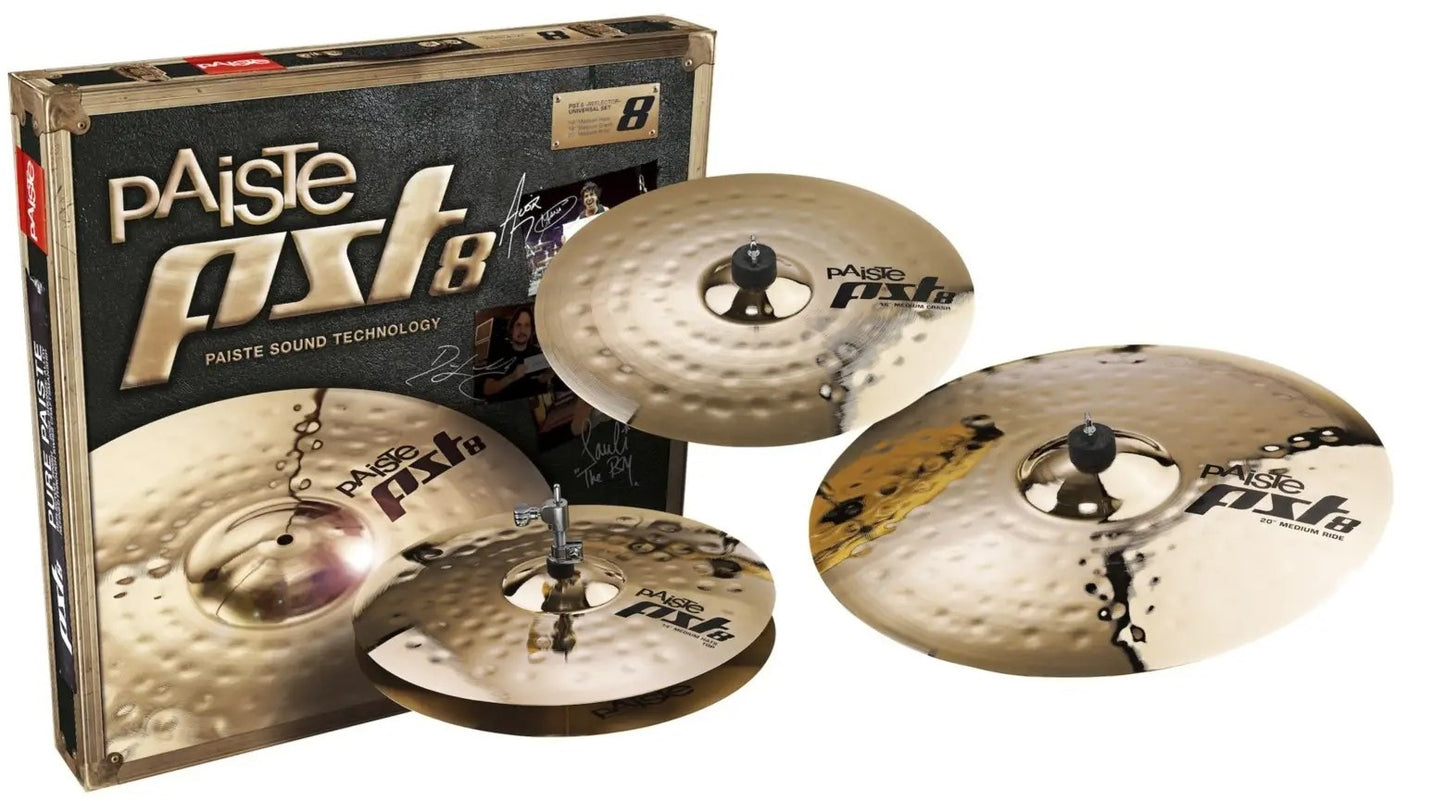 Paiste PST 8 Universal Cymbal Pack 14"/16"/20"