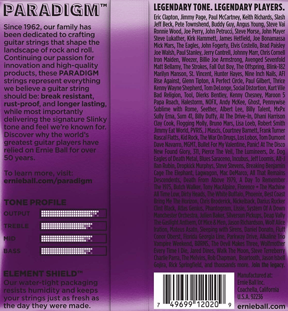 Ernie Ball Power Slinky Paradigm Electric Guitar Strings 11-48 Gauge