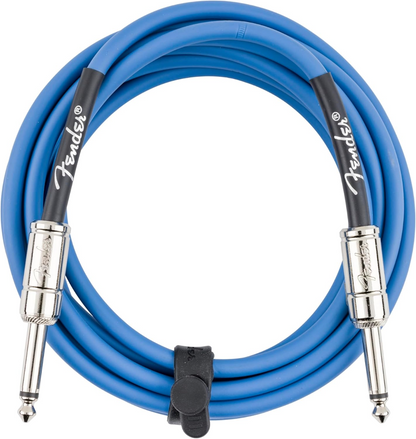 Fender Contour 10' Instrument Cable in Lake Placid Blue
