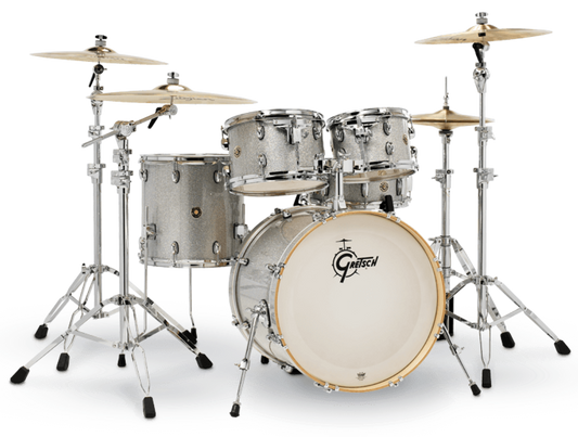 Gretsch Catalina Maple 5 Piece Shell Pack in Silver Sparkle