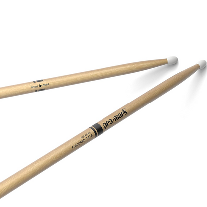 Promark FORWARD 747B Super Rock Nylon Tip Lacquered Hickory Drumsticks