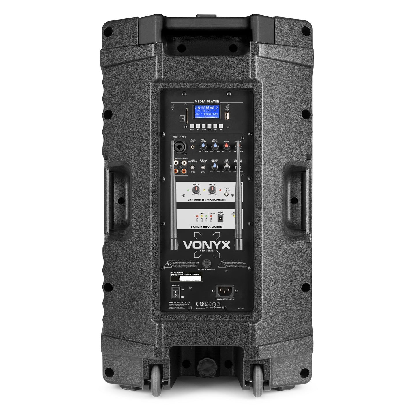 Vonyx VSA500 12″ Portable PA Speaker