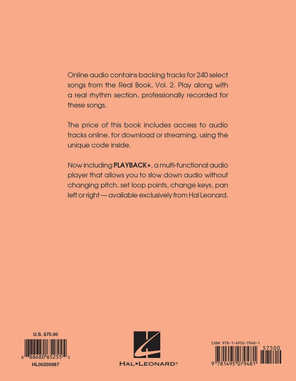 The Real Book Volume 2 Second Edition C Instruments Book & OLA