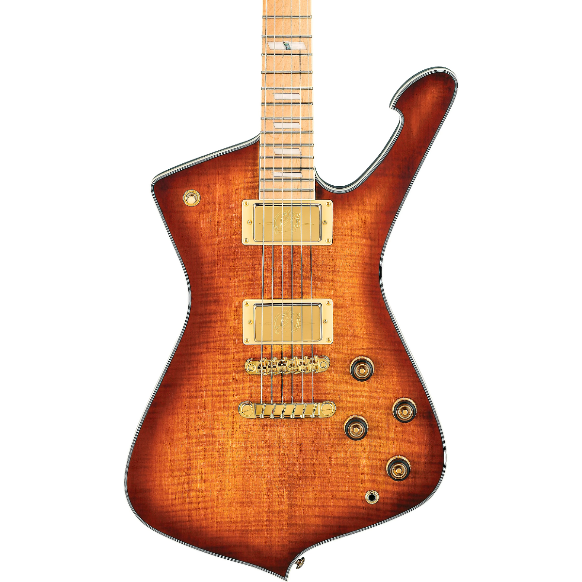 Ibanez IC420MFM Electric Guitar in Caramel Burst Low Gloss