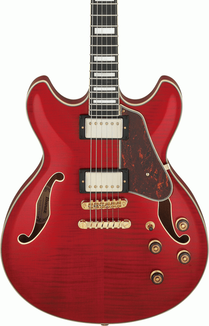 Ibanez AS93FM Electric Guitar in Transparent Cherry Red