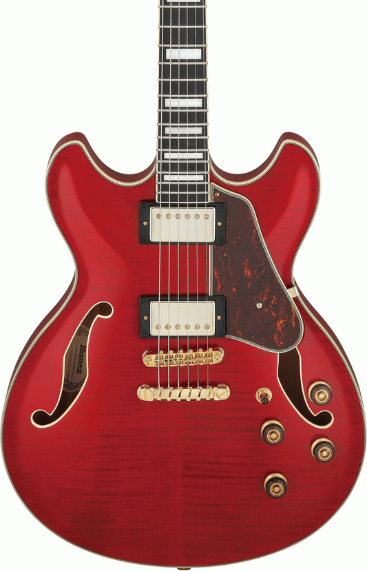 Ibanez AS93FM Electric Guitar in Transparent Cherry Red
