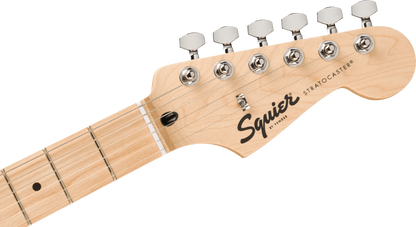 Squier FSR Squier Sonic Stratocaster HSS, Maple Fingerboard, White Pickguard in Tropical Turquoise