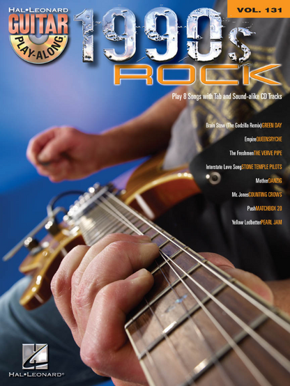 1990s Rock Guitar Play Along Volume 131 Book & CD